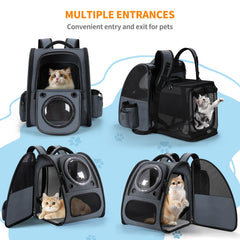 Groxkox Mochila burbuja con bolsillos laterales para accesorios.