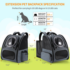 Groxkox Mochila burbuja con paneles de malla y buena ventilación.