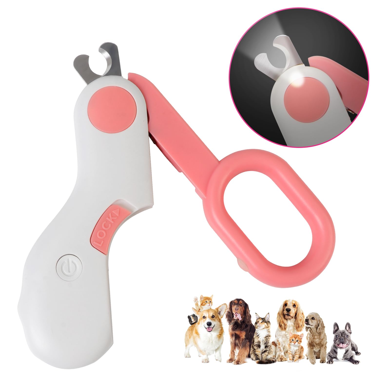 Cortauñas GuLuPets de acero inoxidable para un corte limpio