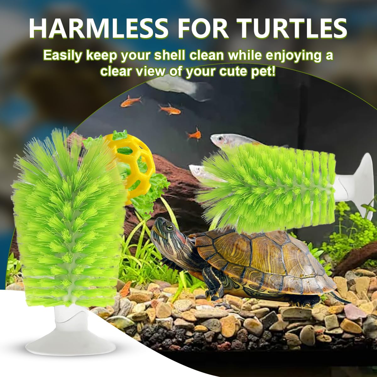 Gucvdnple accesorios tanque tortuga decoran el hábitat y ofrecen interés visual.