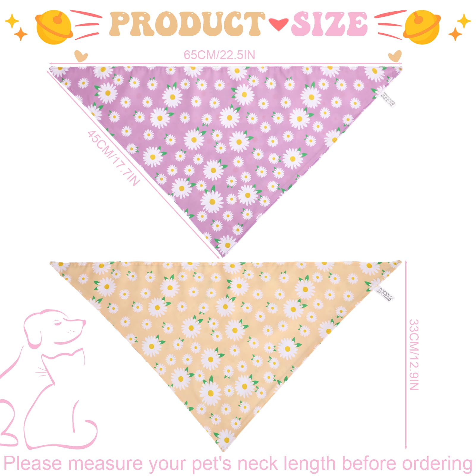 Bandana guiqulai floral para perro grande en púrpura, perfecto para sesiones de fotos.