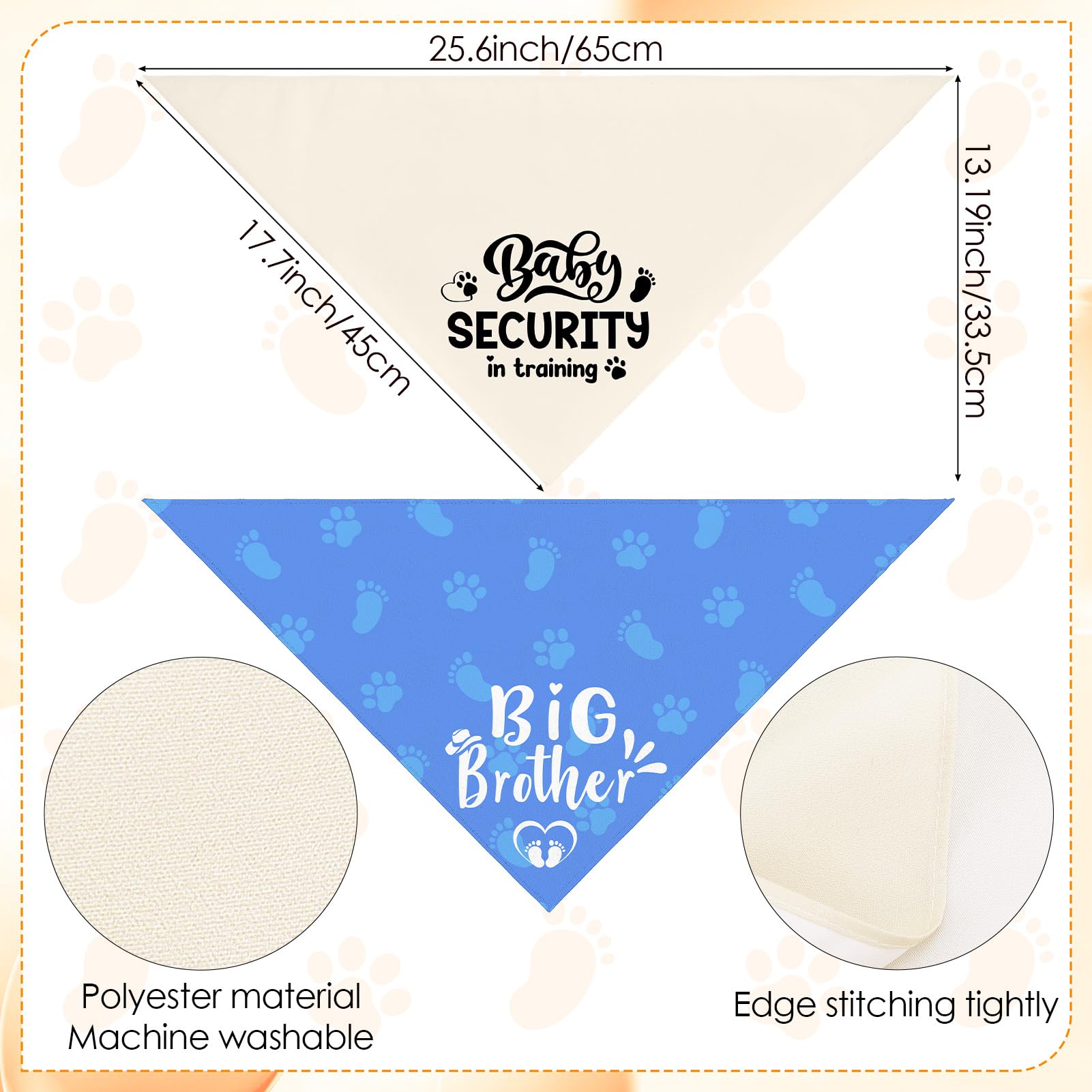 Bandana Guiqulai para perro, diseño Gran Hermano, perfecto para celebrar la llegada.