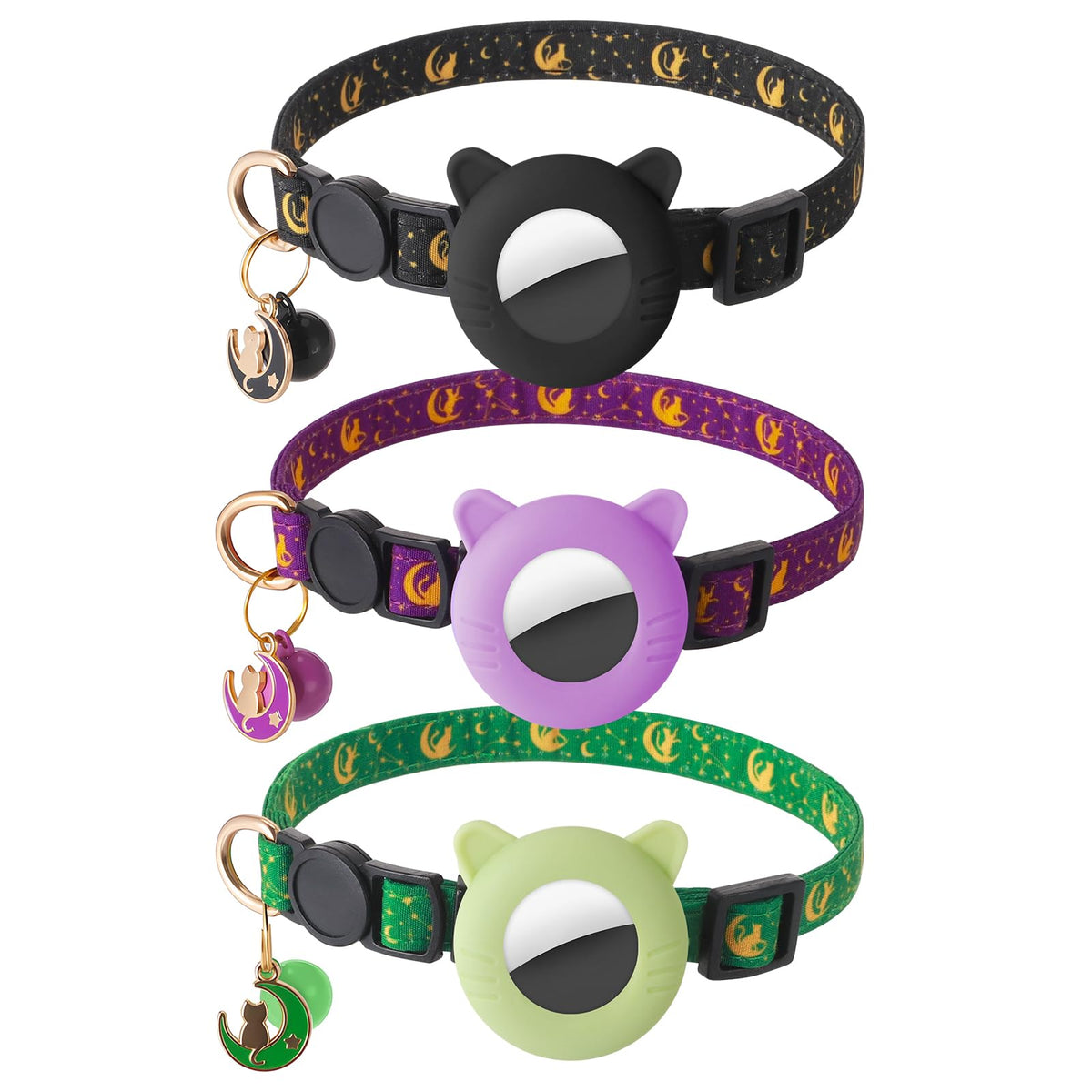 Collar Guiqulai con luna, cómodo y seguro para paseos diarios