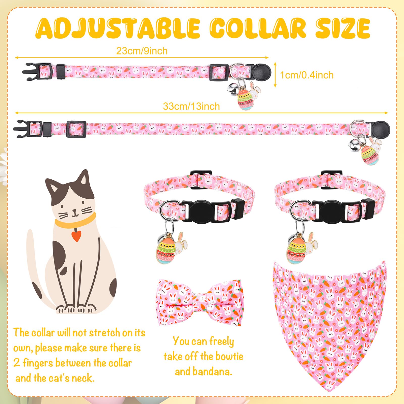 Collar Guiqulai con bandana Pascua para lucir un estilo festivo.