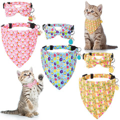 Collar Guiqulai para gato con campana, ideal para explorar con seguridad.