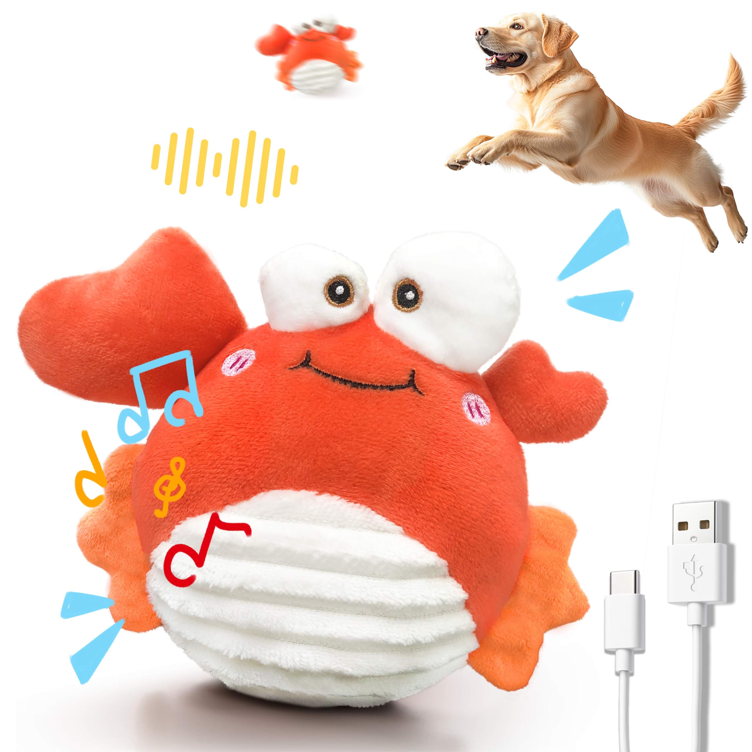 GUKCO Crab: juguete interactivo para perros con foco en interacción y estimulación.