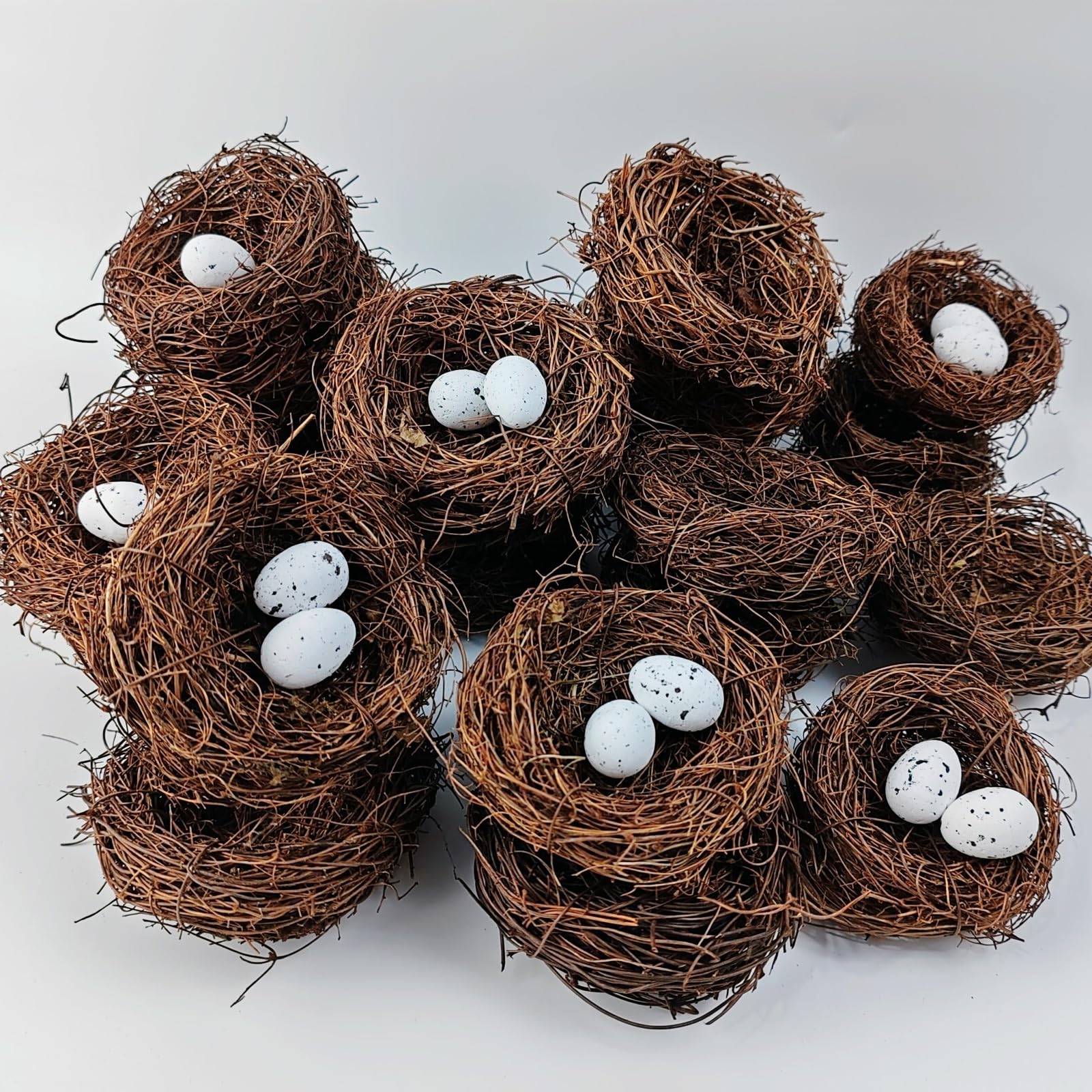 Conjunto de nido y huevos GXXMEI para manualidades y escenas creativas