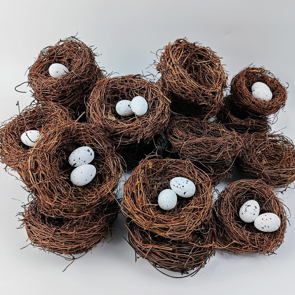 Conjunto de nido y huevos GXXMEI para manualidades y escenas creativas