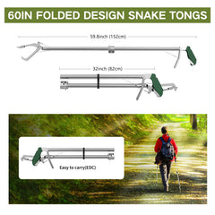 GYORGKSHI serpientes-boca-amplia-diseño-anti-escape para capturas seguras