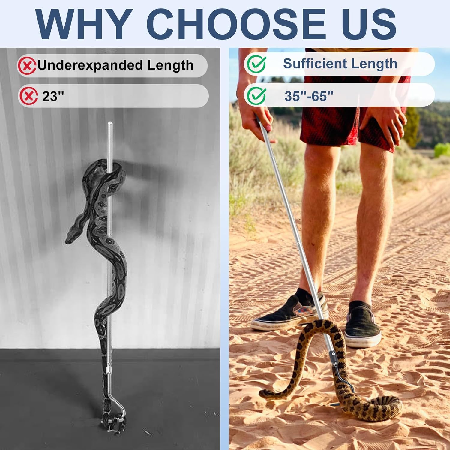 Gzlozak gancho serpiente montaje desmontable para transporte fácil