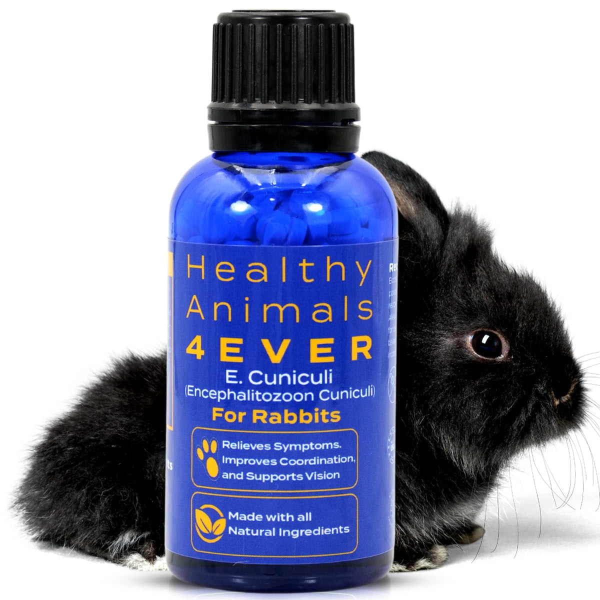 HealthyAnimals4Ever HA4E tabletas, envase práctico para dosis diarias del conejo