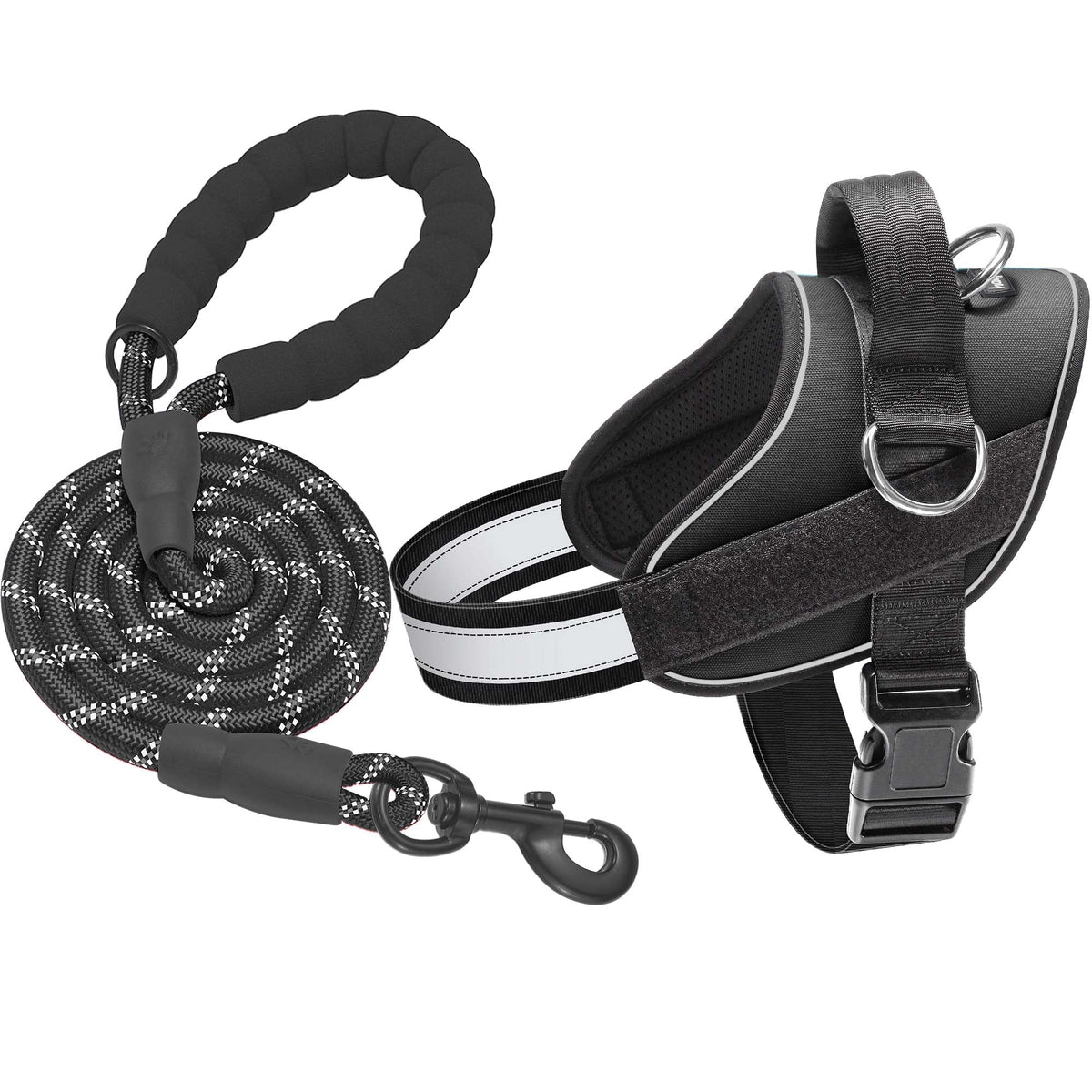 Arnés Haapaw resistente de nylon para perros grandes, paseos duraderos.