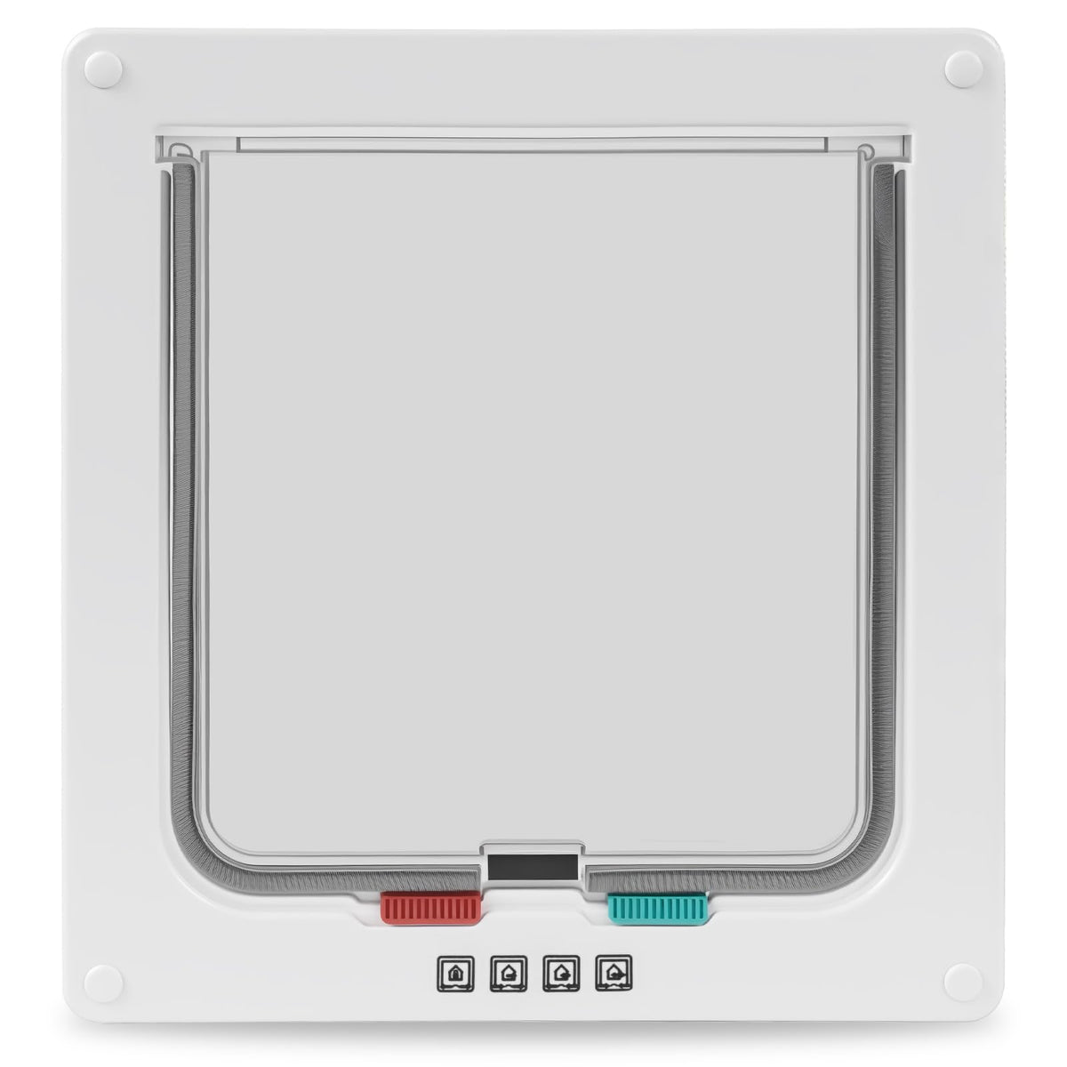 Puerta para gatos Hachacha con 4 vías bloquea entradas y salidas con control.
