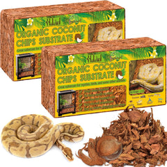 Halatool cascara de coco, sustrato natural libre de polvo para reptiles.