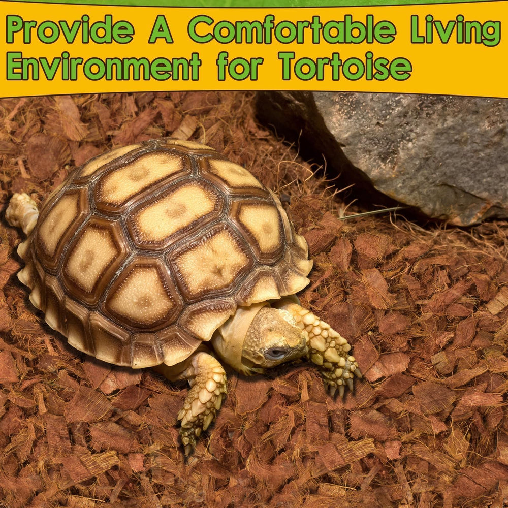 Halatool chips de coco suave, bordes seguros para reptiles y geckos.