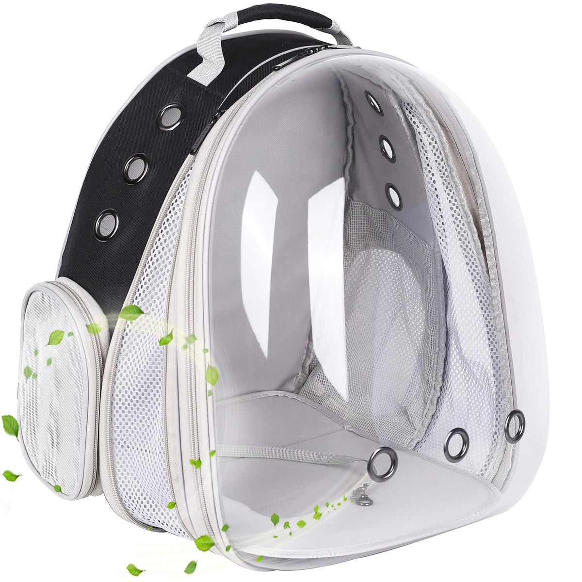 halinfer cartera-gato-frente-extensible muestra mayor espacio visual para la mascota