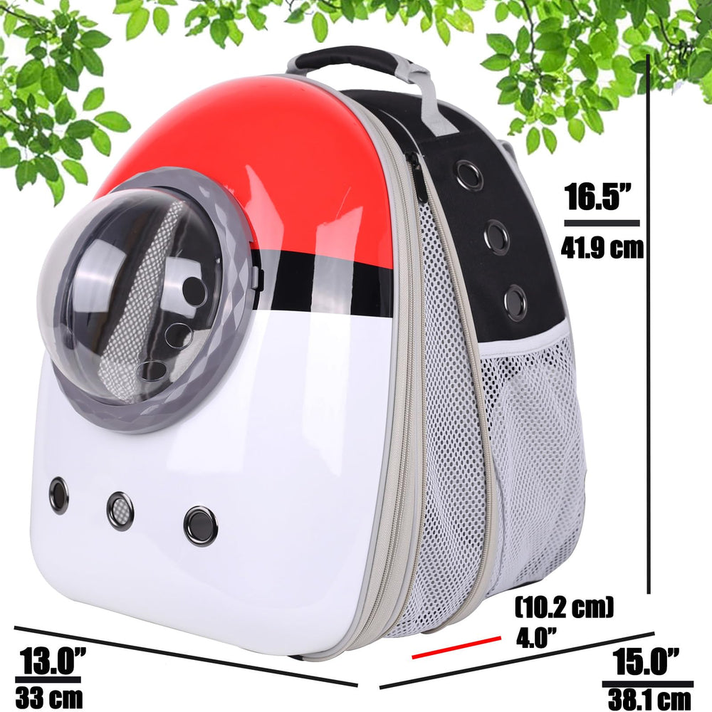 Ventana burbuja dura Halinfer para gatos, ofrece visibilidad y protección durante el viaje