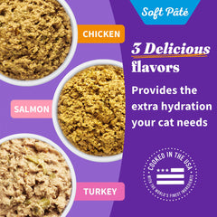 Halo paté de pavo para gatos, proteína de calidad para energía diaria.