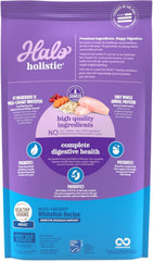 Halo Holistic fórmula seca para gato con nutrición completa y digestión equilibrada.