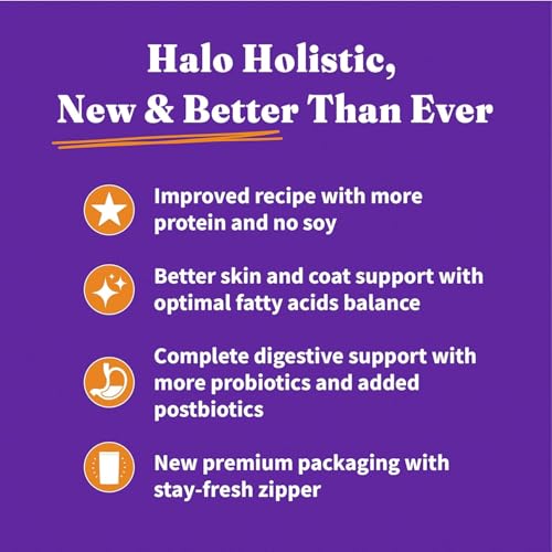 Halo Holistic bolsa de 21 lb, fácil de almacenar.