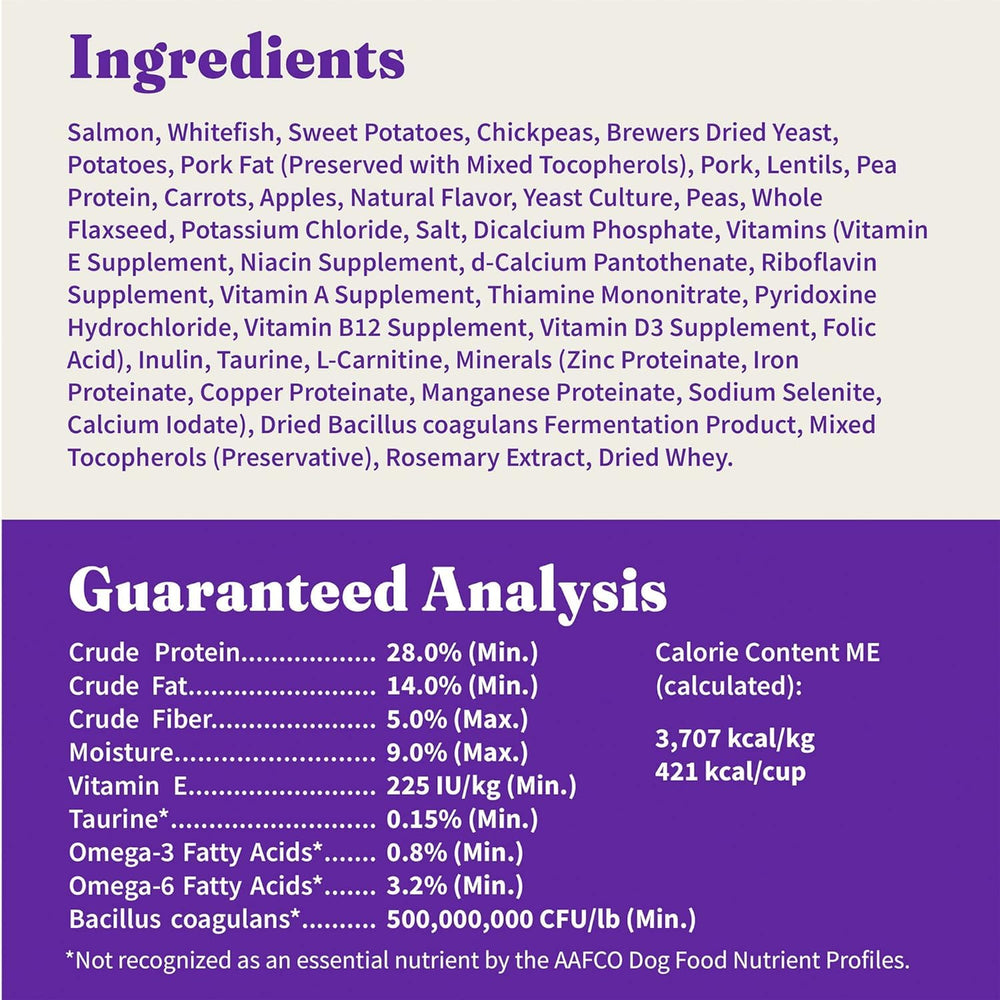 Producto cocido en Estados Unidos para nutrición estable