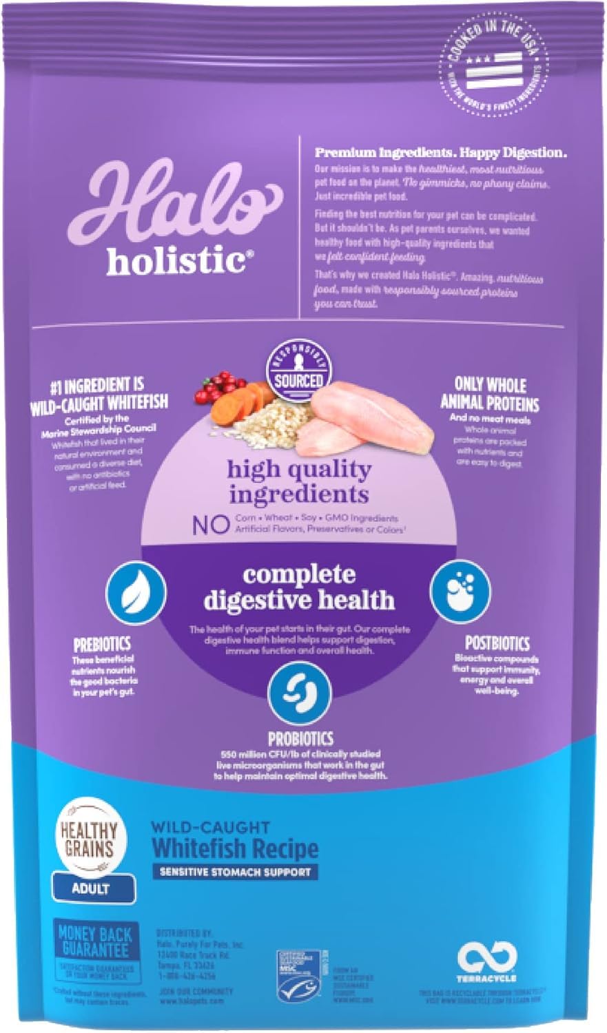 Halo Holistico Gato Trucha Salvaje: ingredientes clave, trucha salvaje y nutrientes completos