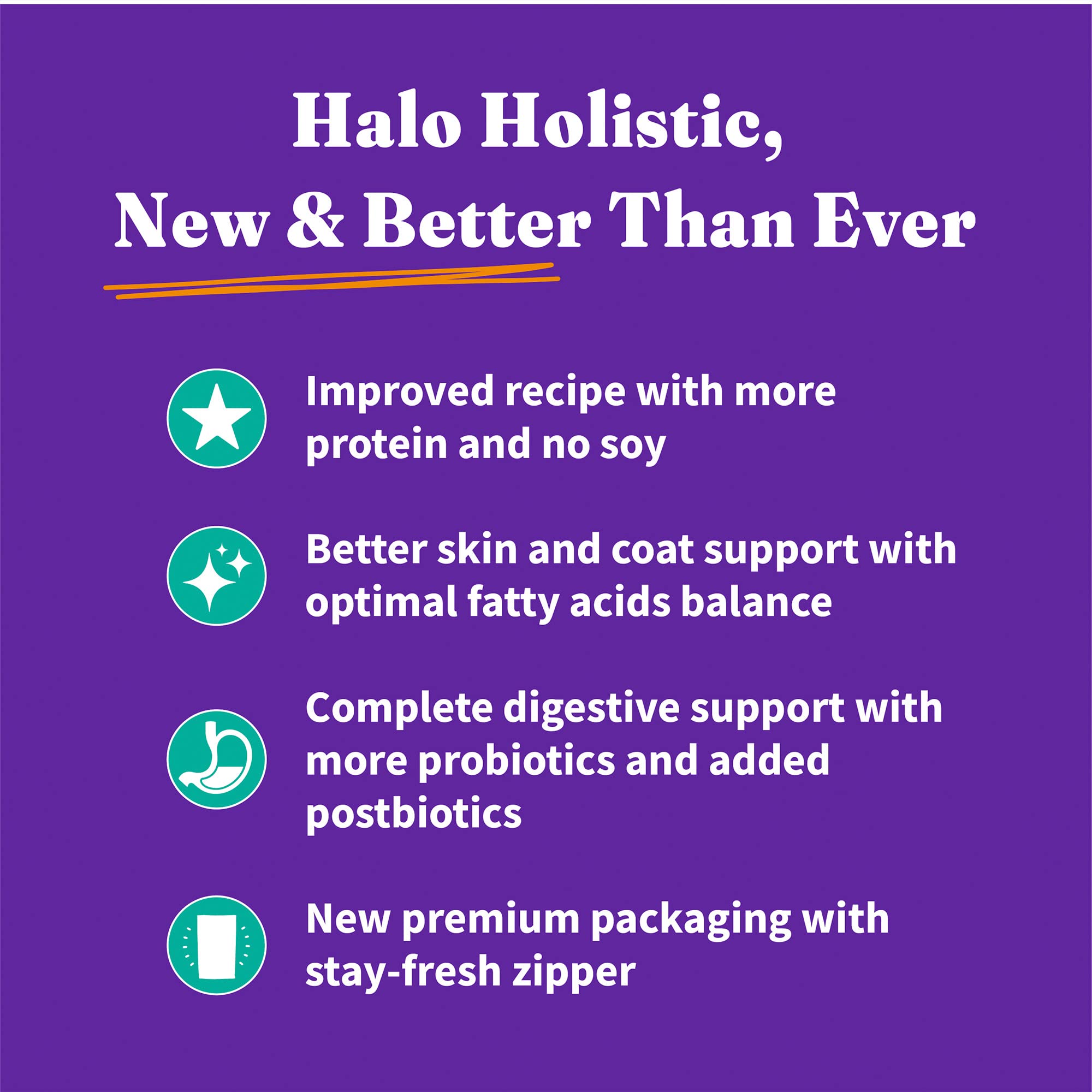 Halo Holístico Vegano para perros, uso diario recomendado para una dieta equilibrada.