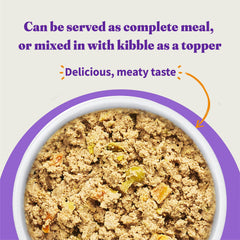 Halo mezcla con kibble para aportar humedad y sabor.