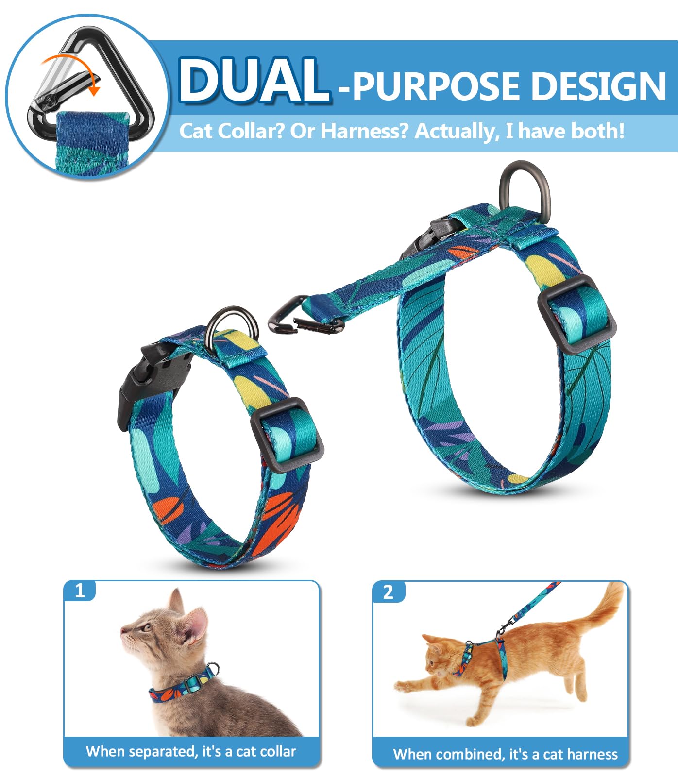 Halypet correa gato, ideal para salidas al exterior con seguridad.