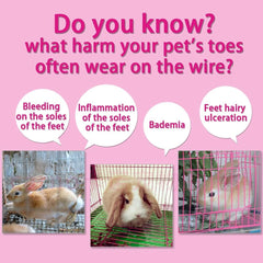 Hamiledyi almohadilla para jaula de conejo blanca protege patas y mantiene higiene.