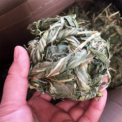 Bola de masticación Hamiledyi de heno de timoteo para cobayas, entretenimiento seguro.