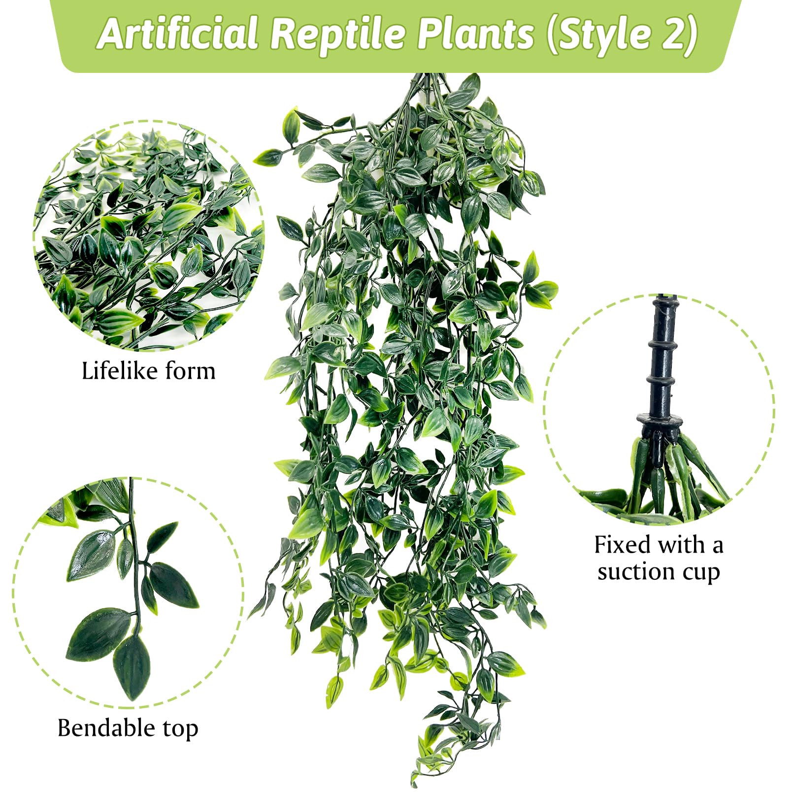 Hamiledyi decoración de hábitat embellece el terrario de reptiles.