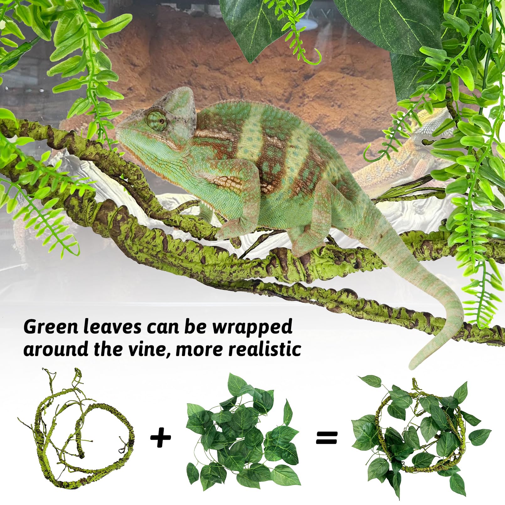 Hamiledyi decoraciones para terrario, multifuncionales y fáciles de mantener