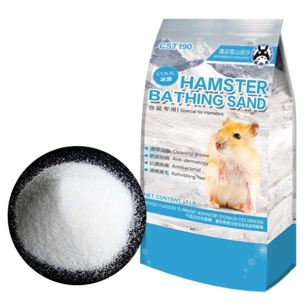 Hamiledyi empaque de arena para baño de hámster, fácil de almacenar.