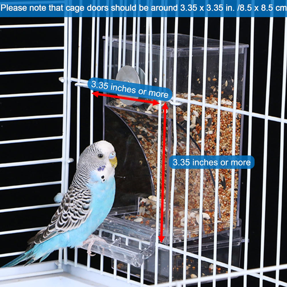 Hamiledyi perch a incorporada para aves ofrece apoyo cómodo durante la comida.