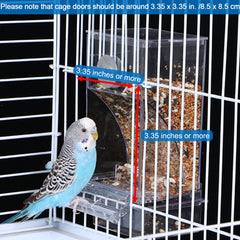 Hamiledyi perch a incorporada para aves ofrece apoyo cómodo durante la comida.