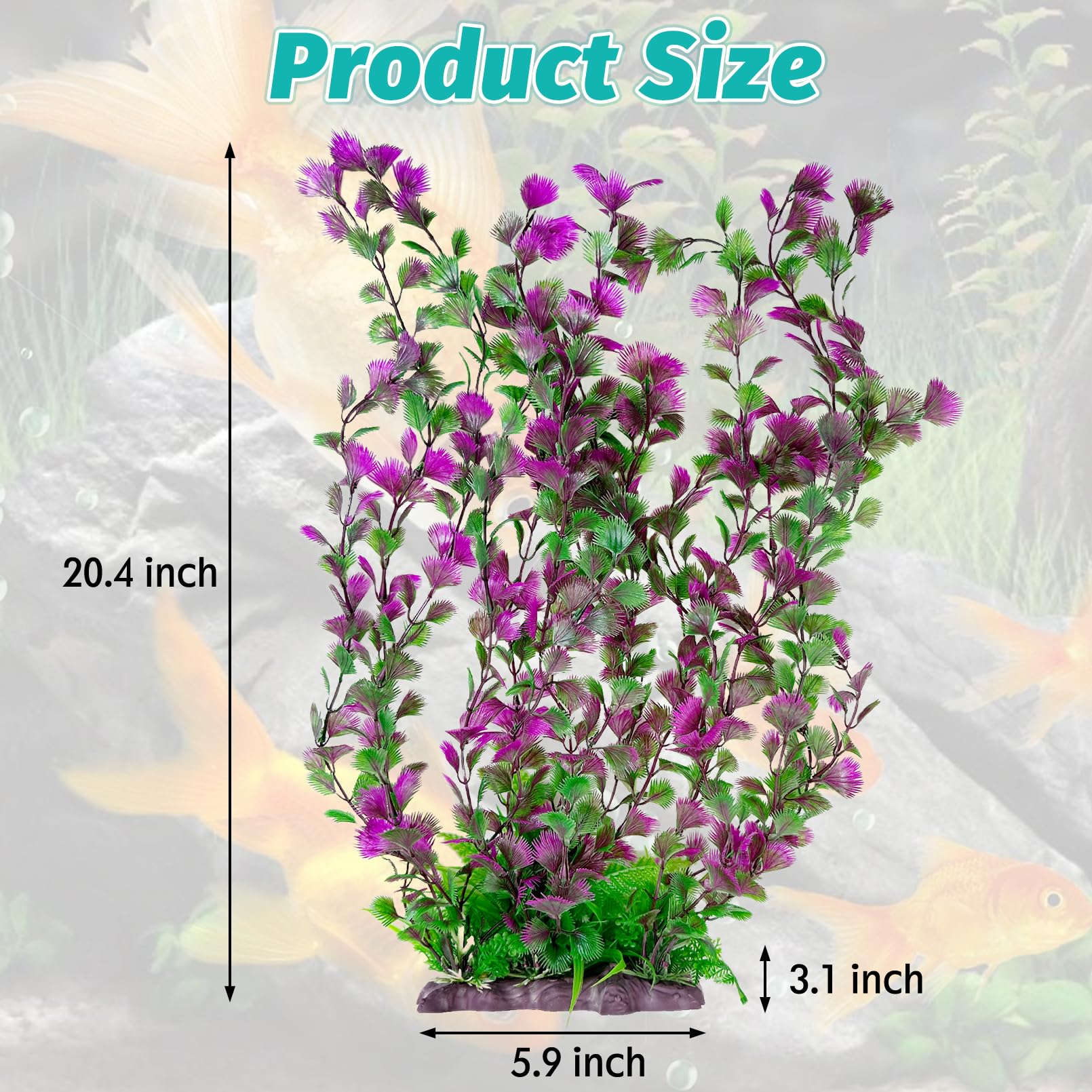 Hamiledyi: base cerámica estable para plantas de acuario, evita flotación indeseada.