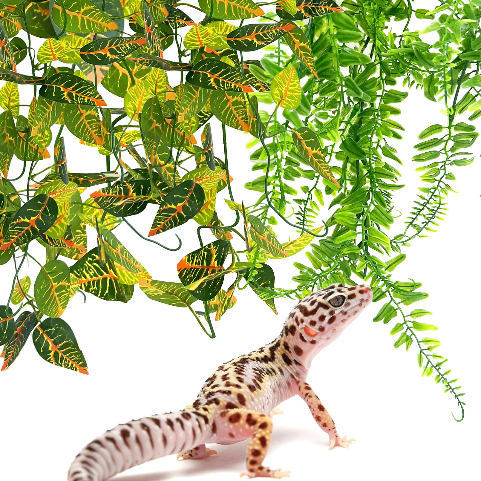 Hamiledyi planta artificial terrario: instalación fácil con ventosas