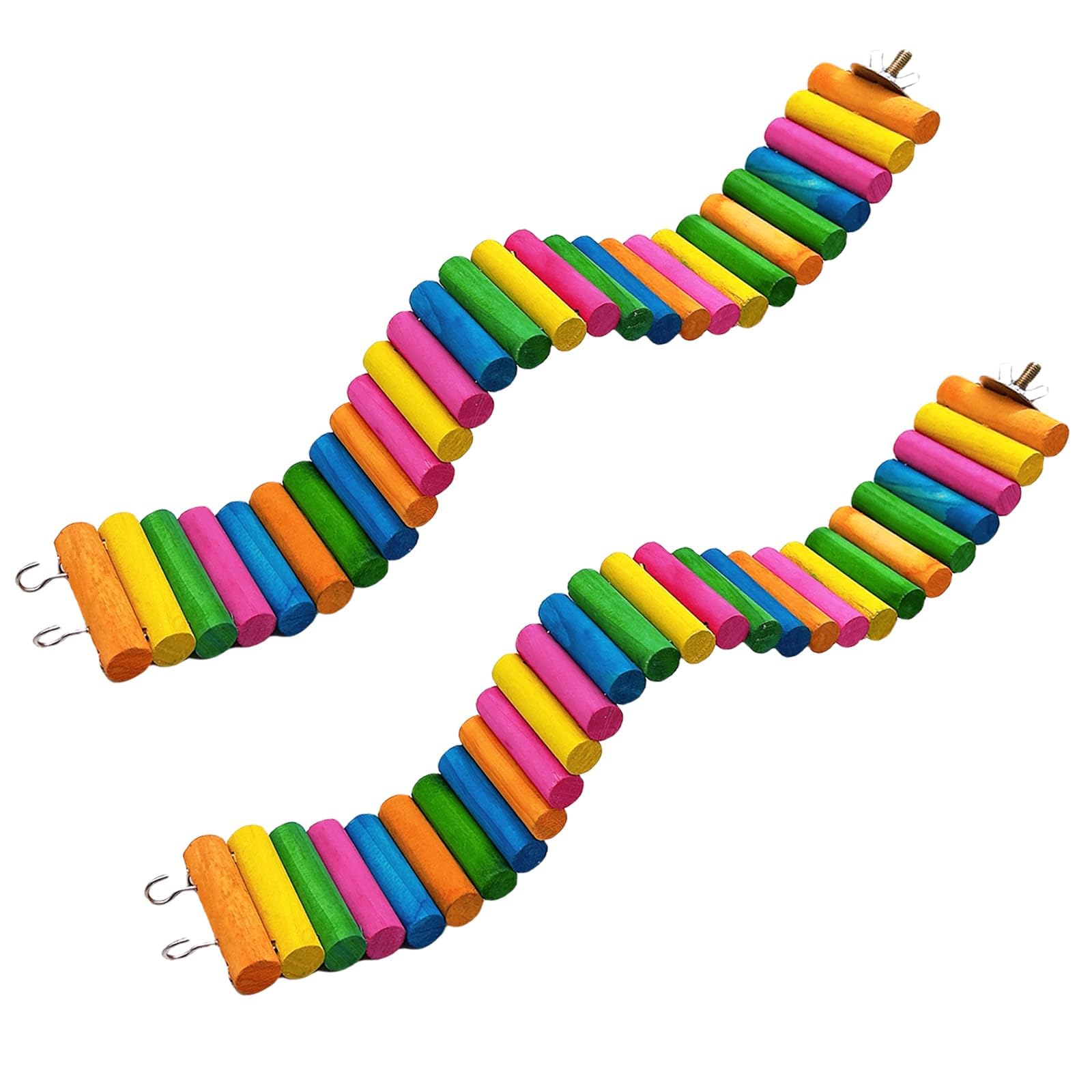 Hamiledyi puente colorido para hámster: promueve juego y exploración en jaula.