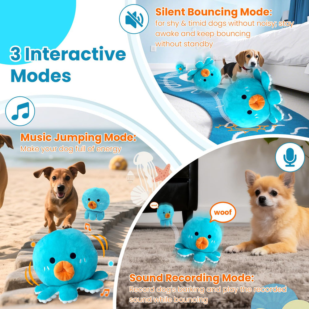 Hanarook Pelota Interactiva Rebotante para Perros, diversión continua