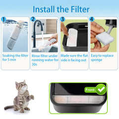 Haodlay DPWFP6 agua limpia para gatos, fuente más fresca para beber.