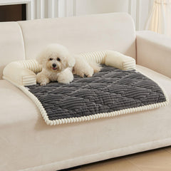 Cama para perro pequeño HAOMAIJIA antideslizante en sofá, protege el mueble.