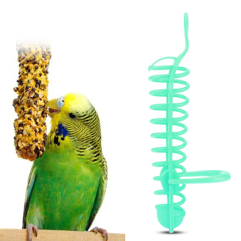 Haosie canasta de alimentación para aves, verde, fácil acceso para frutas y semillas