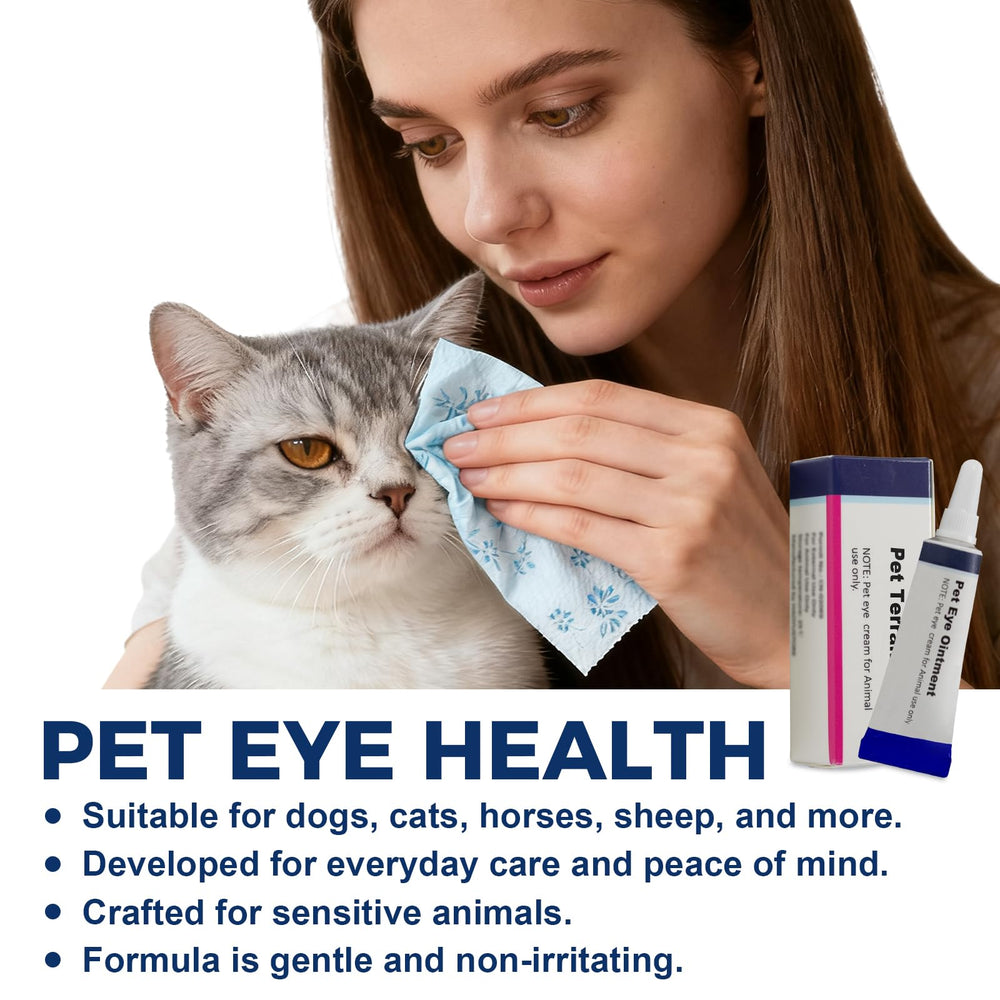 HAOYUSTORE uso diario para el cuidado de ojos de mascotas, complemento fácil.