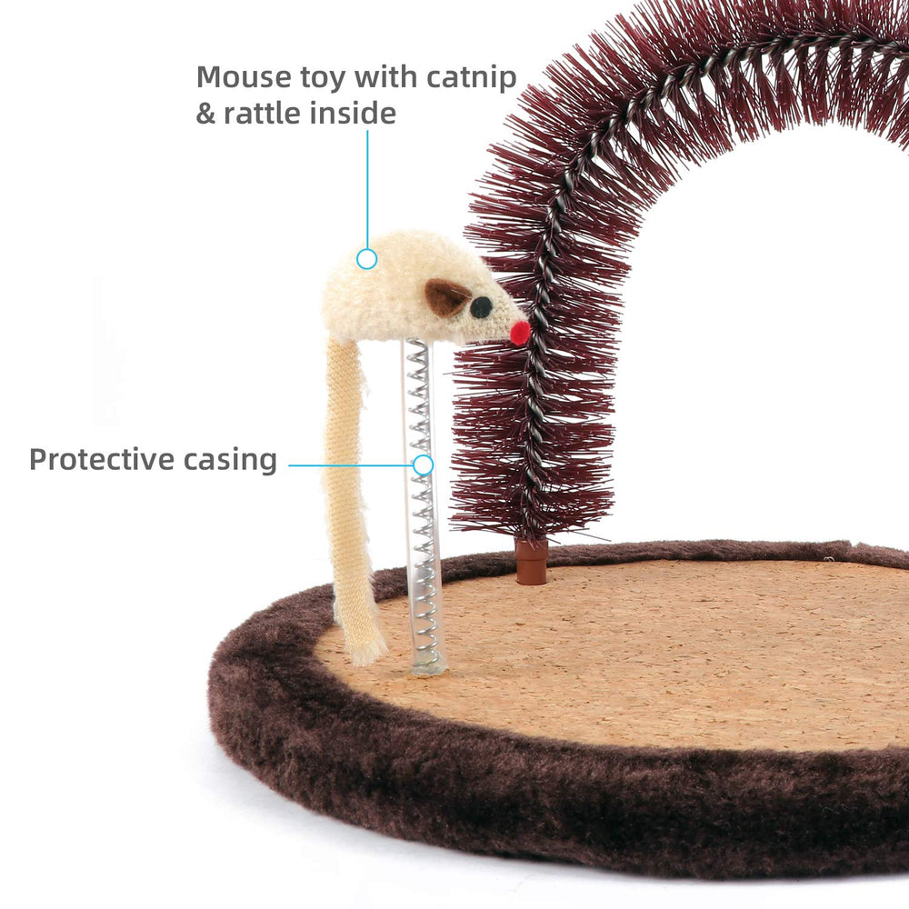 Juguete interactivo con ratón para entretener al gato