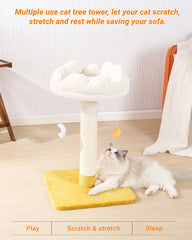 Happi N Pets soporte gato multi-funcion cama cómoda para siestas.