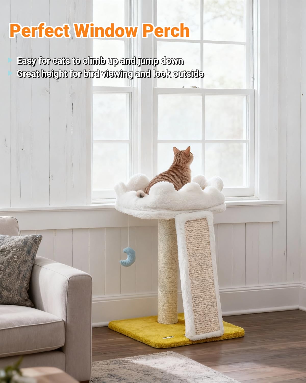 Happi N Pets torre compacta para gatos pequeños y usos múltiples.