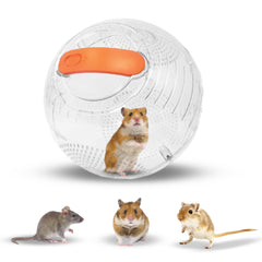 Happy Habitats bola de ejercicio para hámster, transparente y segura para juego activo