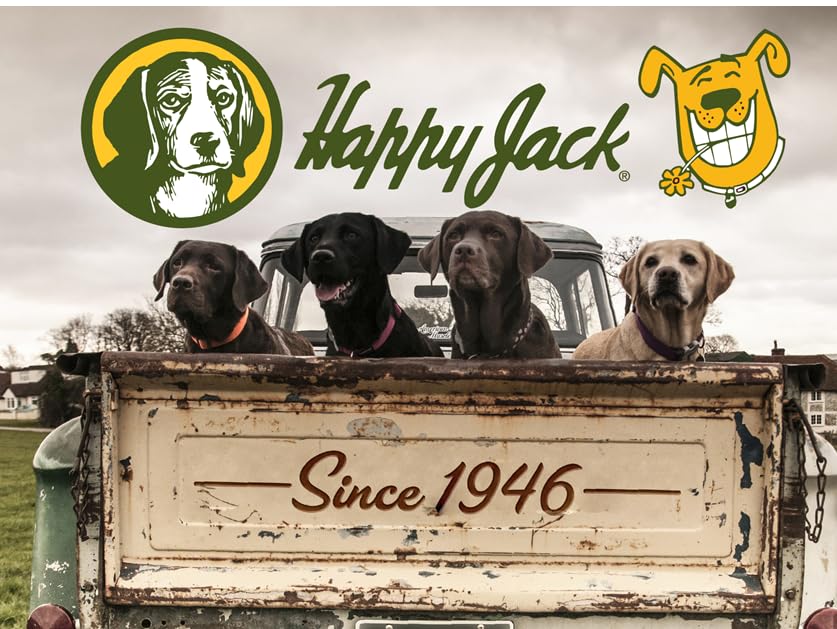 Original de 1946; Happy Jack, tratamiento OTC para mascotas.
