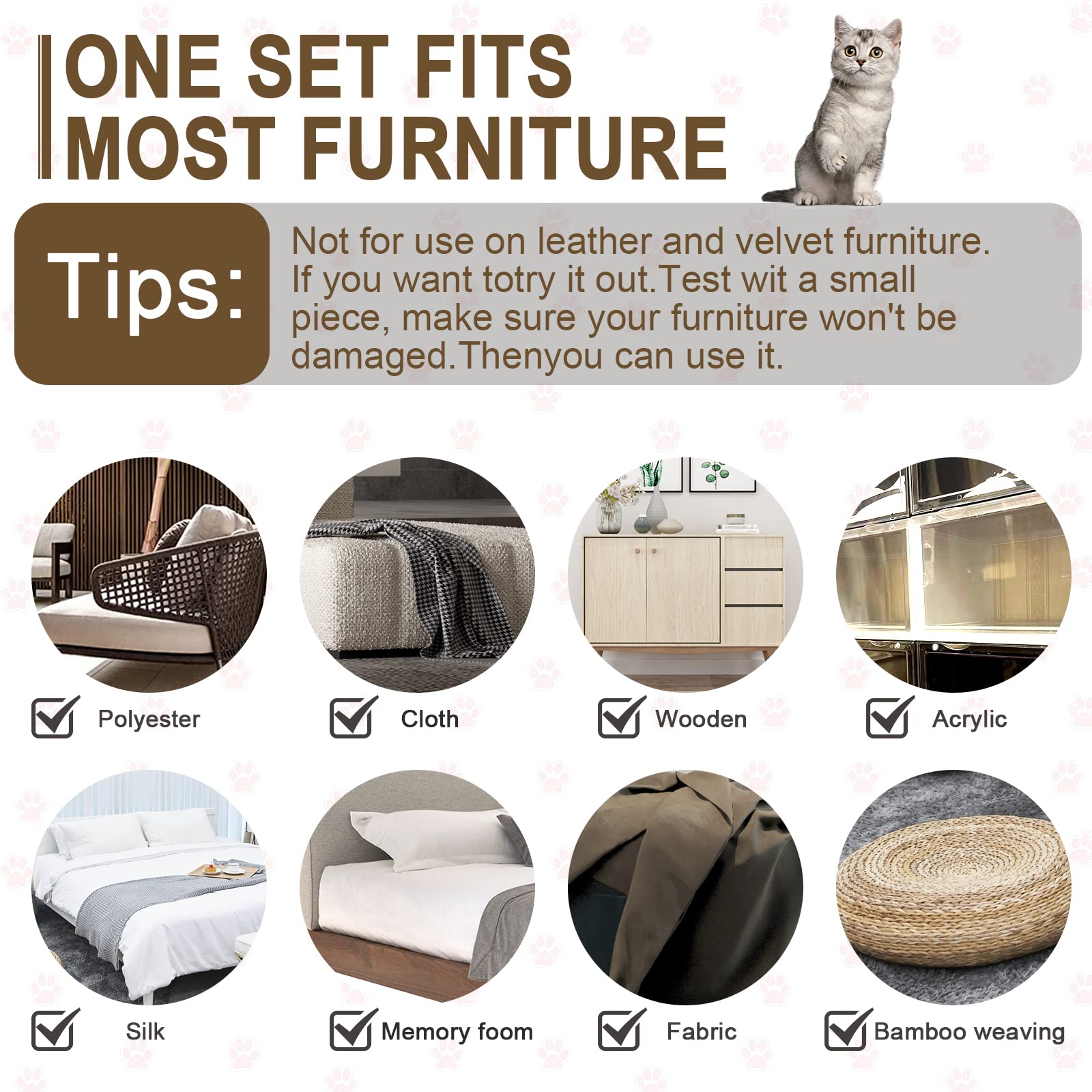 Cinta de doble cara transparente HappyFreeSX para proteger muebles